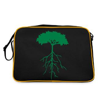 root tree - Retro Bag - black/gold - Back