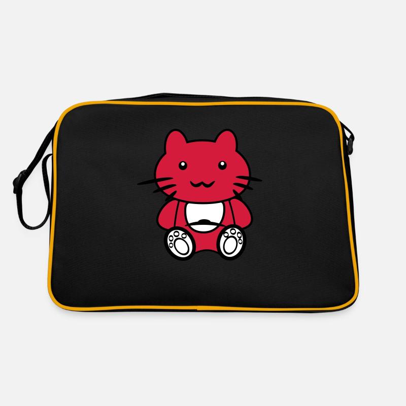 chat sans CHAPEAU 4 - Sac Retro - noir/or
