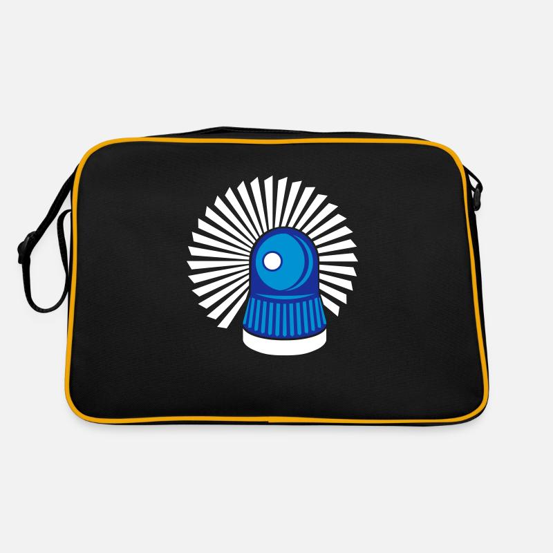 Blaulicht Rundumleuchte Retro Tasche