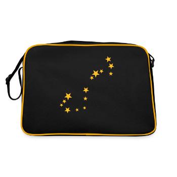 Scorpion signe du zodiaque - Sac Retro - noir/or - Dos