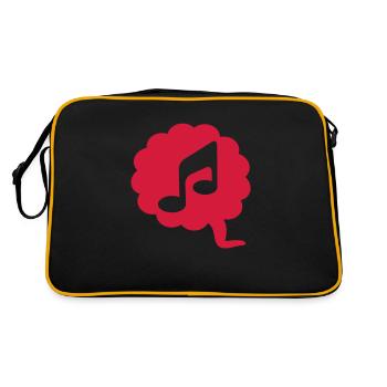 note - Retro Tasche - Schwarz/Gold - Hinten