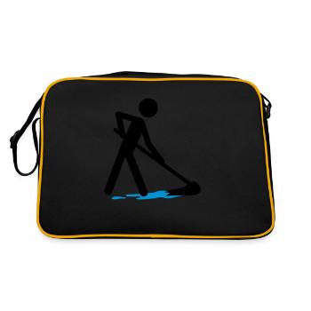 Cleaning The Floor - Retro Bag - black/gold - Back