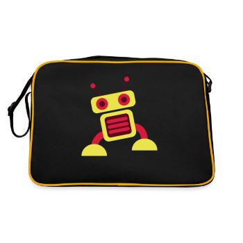 robot 3c - Retro Bag - black/gold - Back