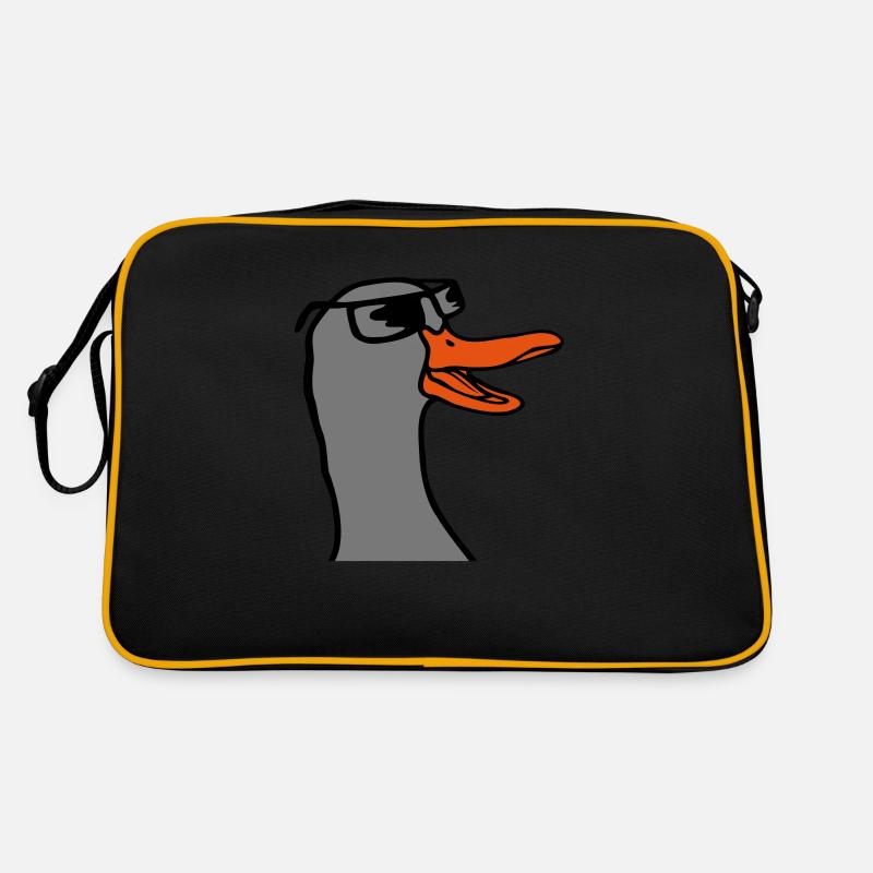Gesicht Sonnenbrille Gans Comic Retro Tasche