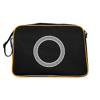 greek symbol circle - Retro Bag - black/gold - Back
