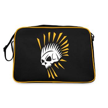 bizarr skull 4 - Sac Retro - noir/or - Dos
