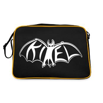 Kiel-Bat - Retro Tasche - Schwarz/Gold - Hinten