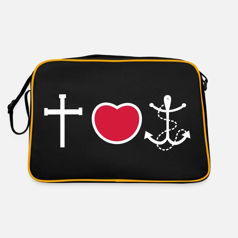 Glaube Liebe Hoffnung Retro Tasche