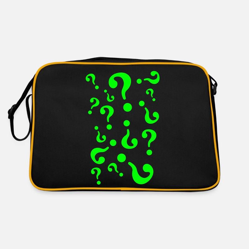 Fragezeichen Retro Tasche
