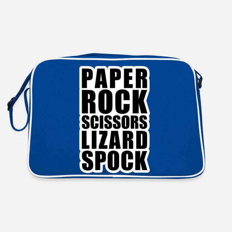 paper rock scissors Retro Bag