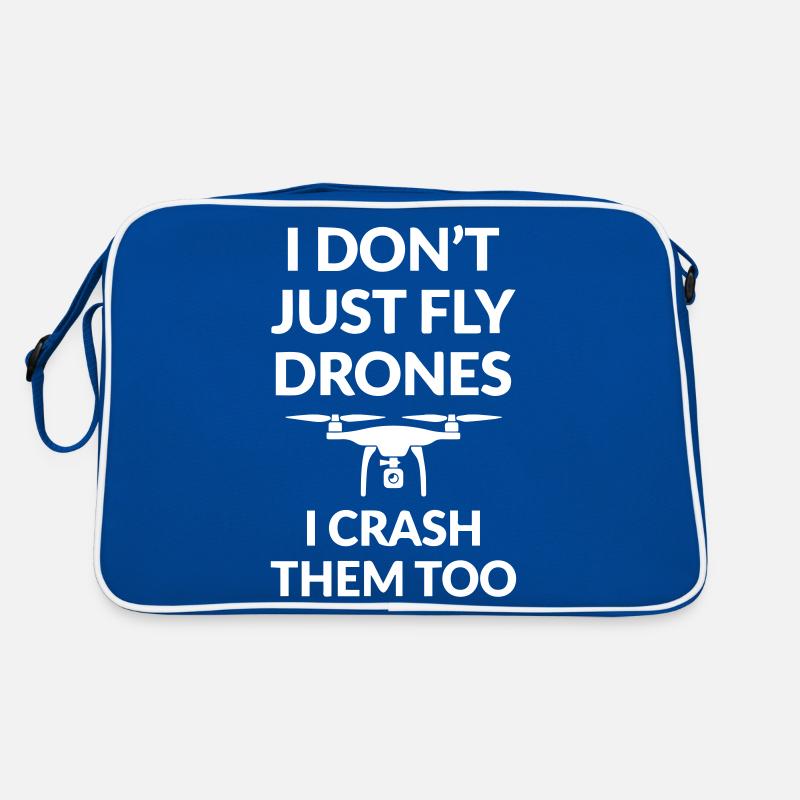 I Don t just fly Drones Retro Tasche