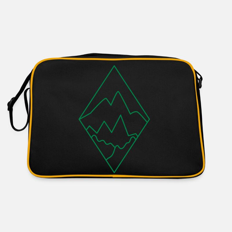 BOHO Diamond Landschaft mit Bergen und Landschaft Retro Tasche