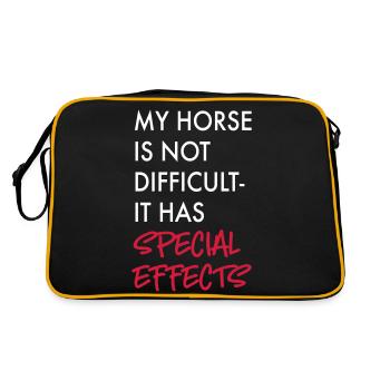 Cheval - Sac Retro - noir/or - Dos