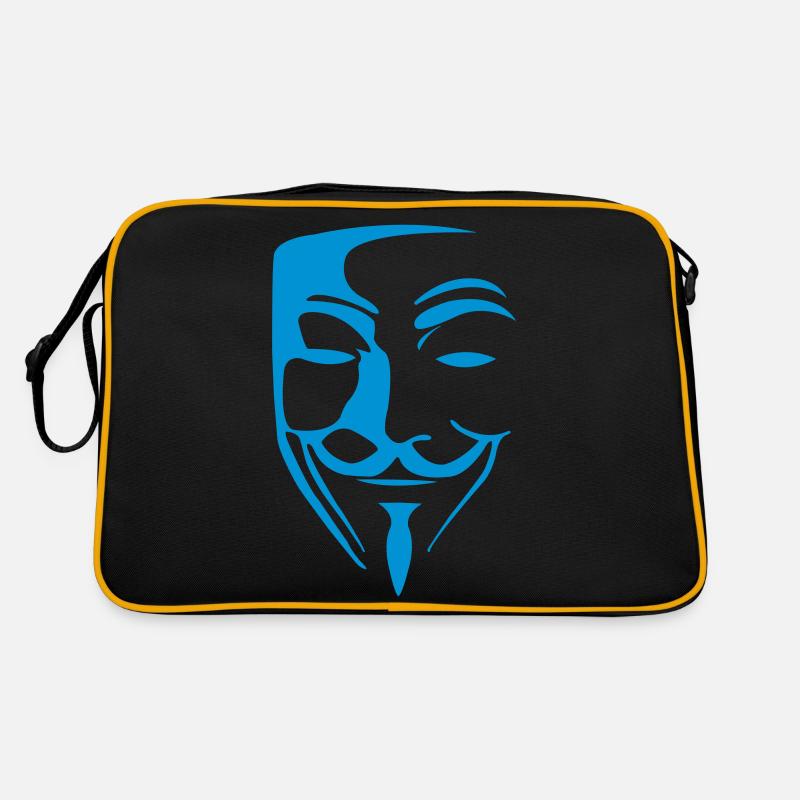 anonymous maske Retro Tasche