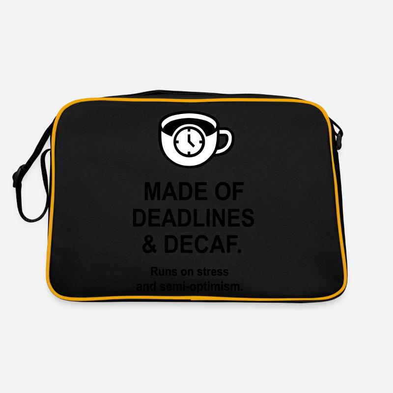 Deadlines and Decaf Retro Bag