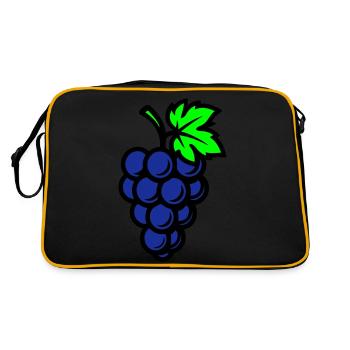 Raisins Raisins Fruits - Sac Retro - noir/or - Dos