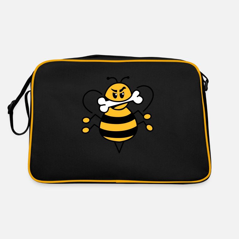 Bee with bone 1 Retro Bag