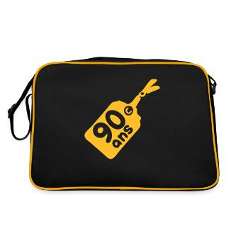 label 90 years - Retro Bag - black/gold - Back