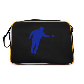boule lyonnaises joueur tireur1 - Sac Retro - noir/or - Dos