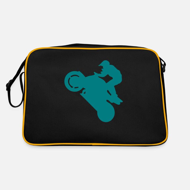 Smash stunts man motorcycle 1 Retro Bag