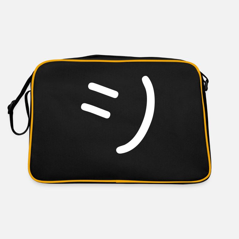 Face Mask - Big Smile Comic - Black Retro Bag