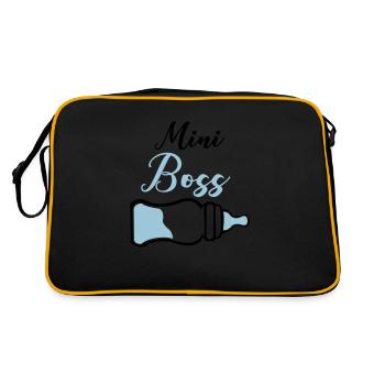 patron de biberon - Sac Retro - noir/or - Dos