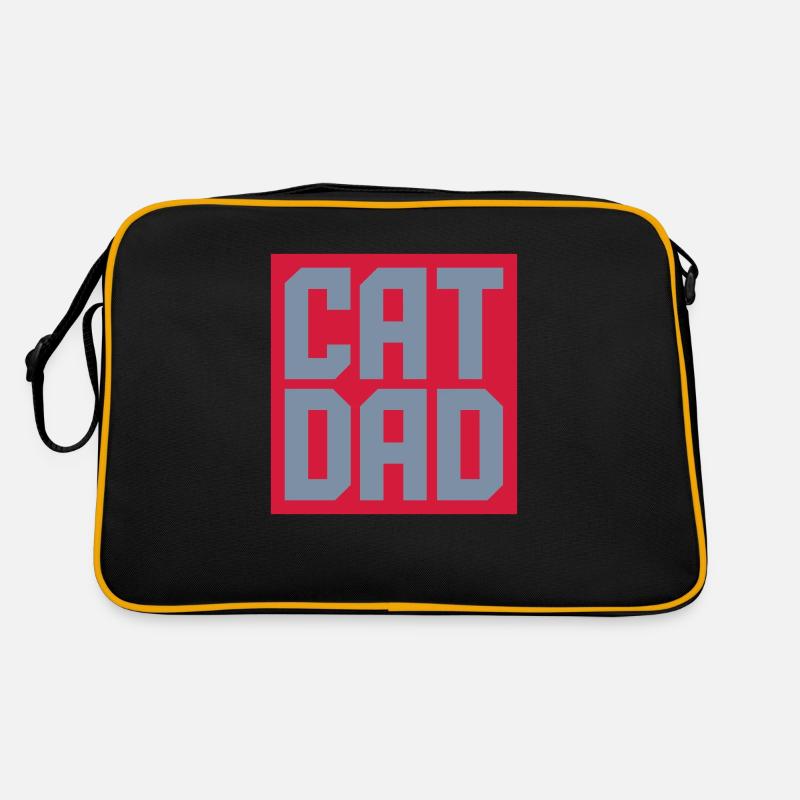 Shield Cat Dad Design Sac Retro