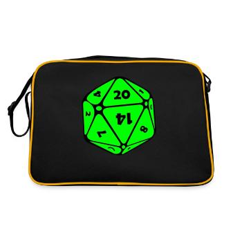 Cube - Retro Bag - black/gold - Back