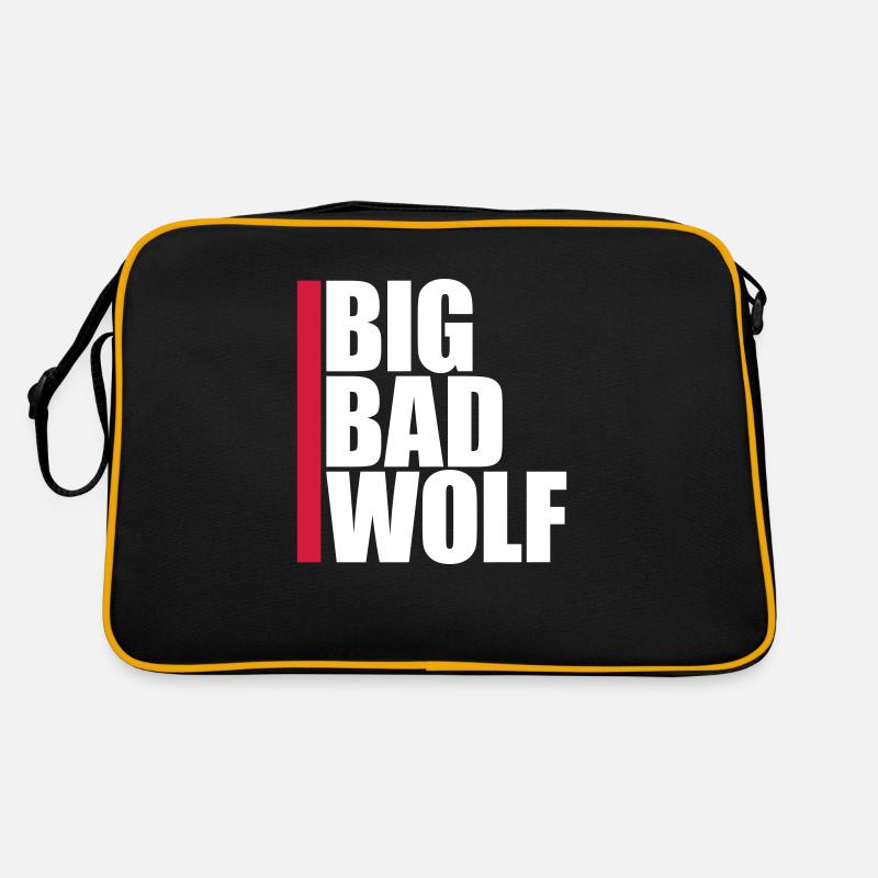 big bad wolf Zitat Retro Tasche