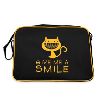 Give me a smile - Retro Bag - black/gold - Back