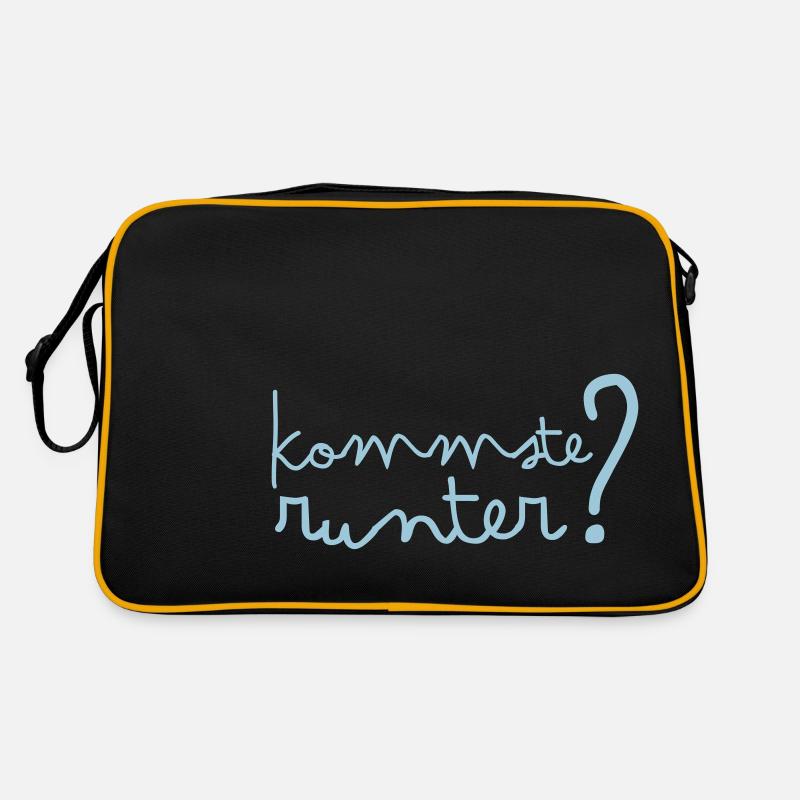 Kommste runter? Retro Tasche