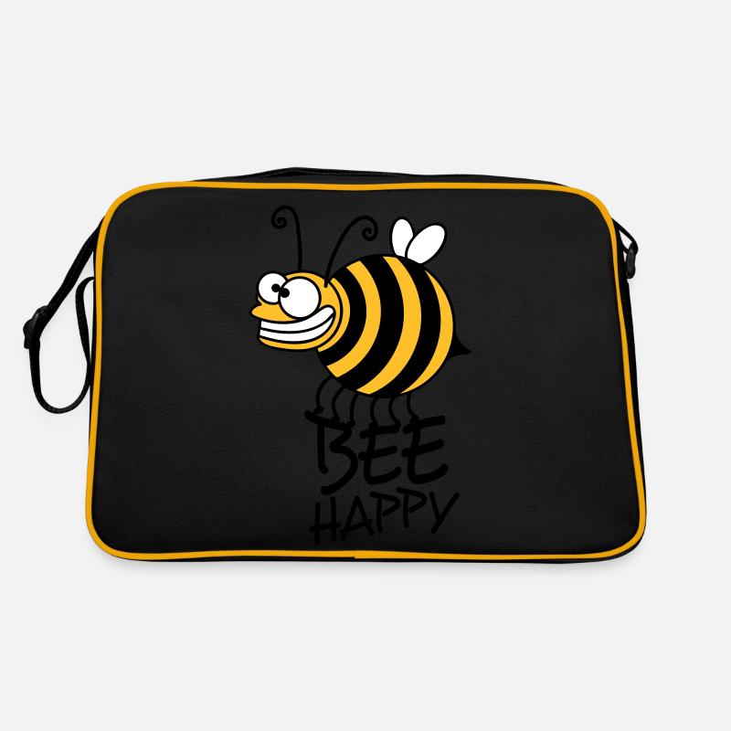 Thick crazy bee bee happy Retro Bag