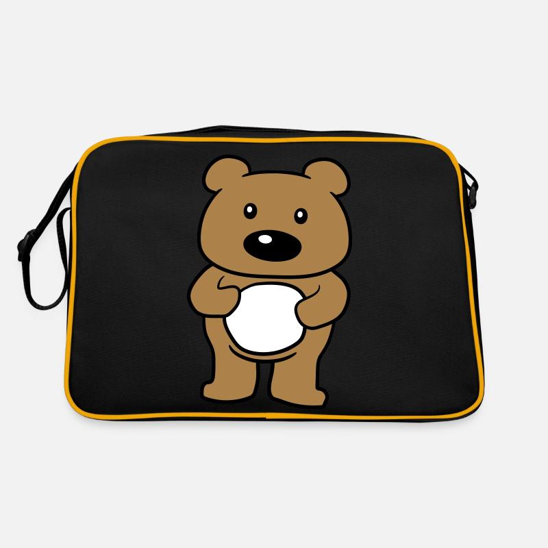 standing suesser small baer teddy baerchen kusc Retro Bag