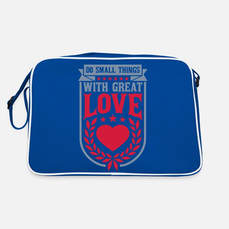 Zitat do small things Retro Tasche