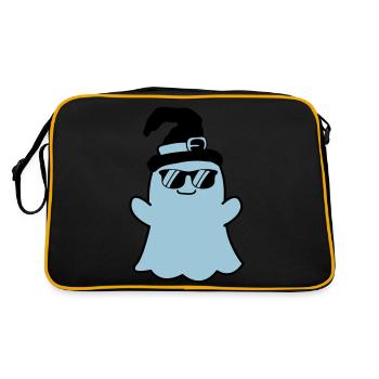 ghost cool - Retro Tasche - Schwarz/Gold - Hinten