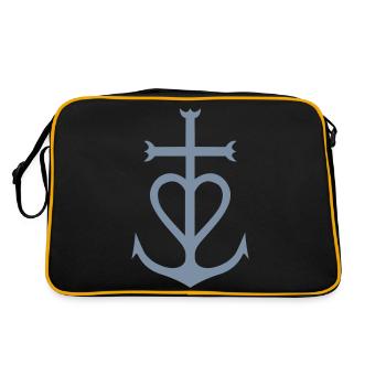 Croix Camargue - Sac Retro - noir/or - Dos
