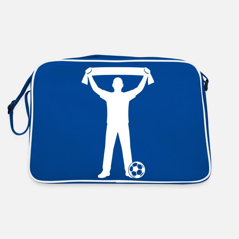 Fussball Fan Silhouette Retro Tasche