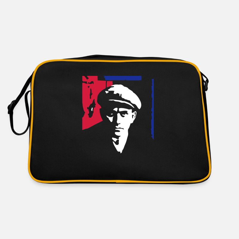 majakovskij1_3c_ge - Retro Tasche - Schwarz/Gold