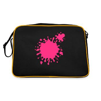 éclaboussure - Sac Retro - noir/or - Dos