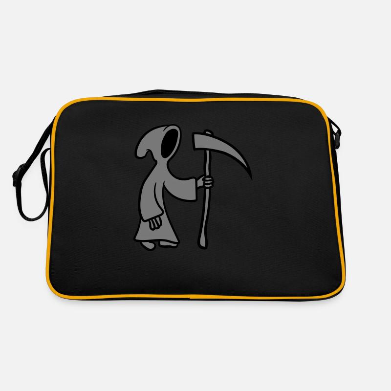 Mort de dessin animé comique avec faux Sac Retro