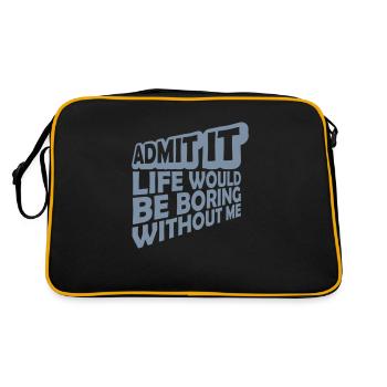 vie ennuyeuse sans moi - Sac Retro - noir/or - Dos