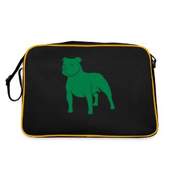 hunde_dogs_pitus - Retro Bag - black/gold - Back