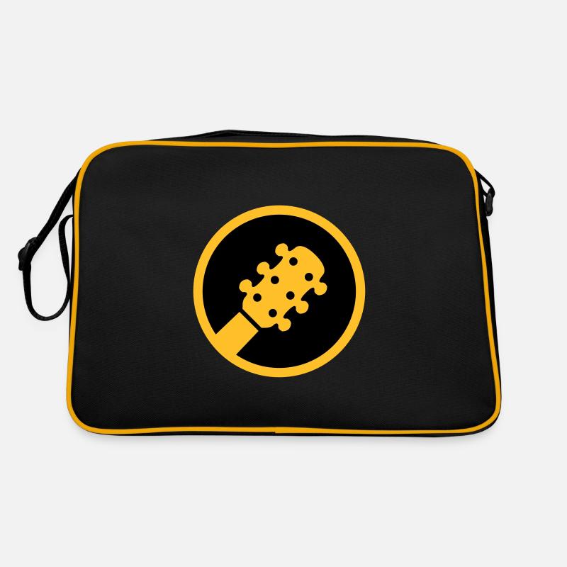 ★ design colors changeable ★ head of a guitar circle Retro Bag
