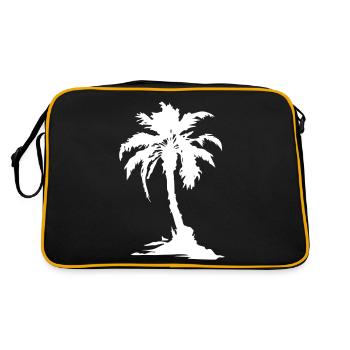 Symbole de la silhouette de Palm Island - Sac Retro - noir/or - Dos