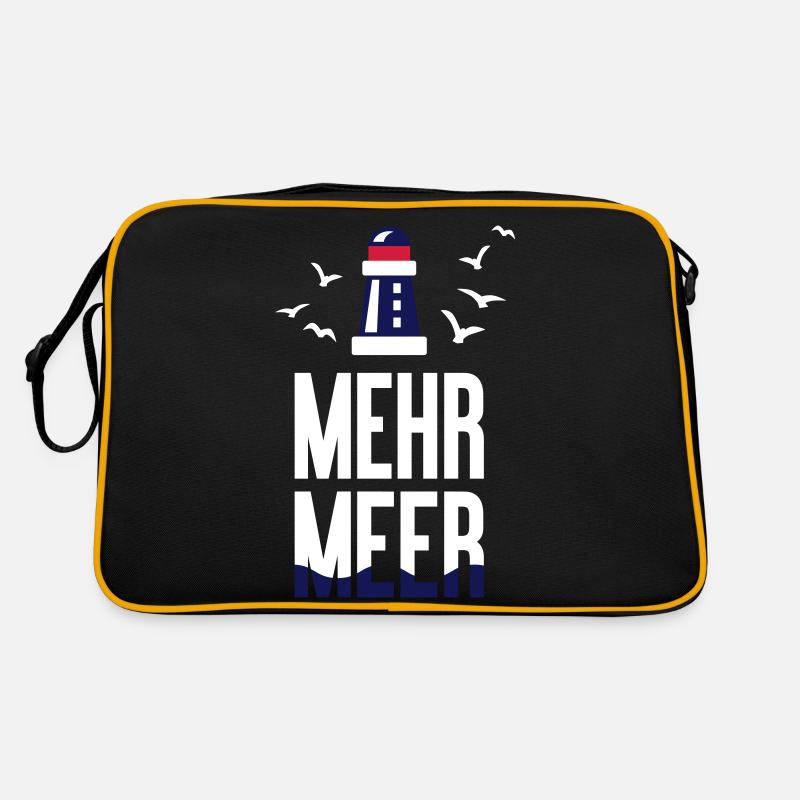 Mehr Meer - Leuchtturm - Sommer - maritim - 3C Retro Tasche
