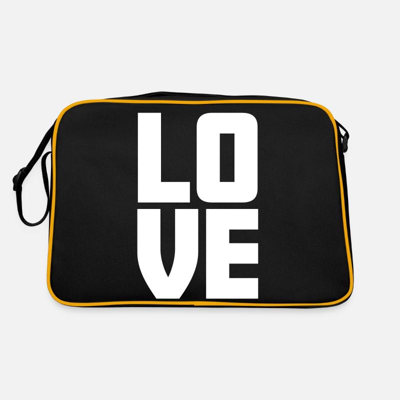 love Liebe Liebesleben Geschenkidee Cool Retro Tasche
