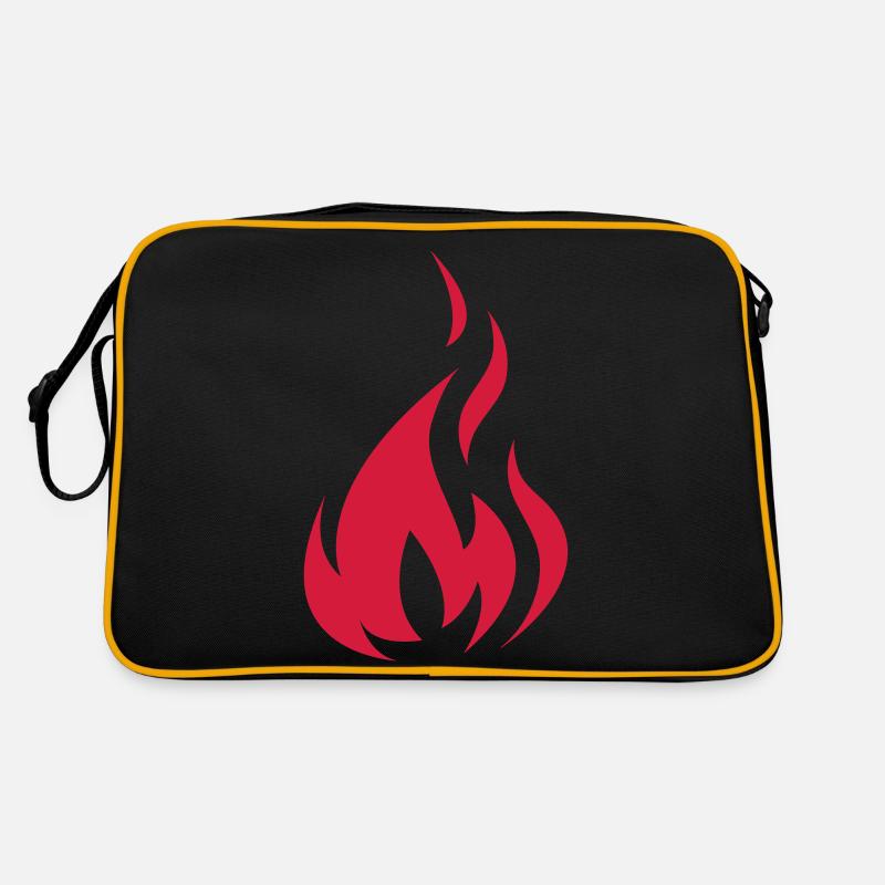 Flame Red Retro Tasche