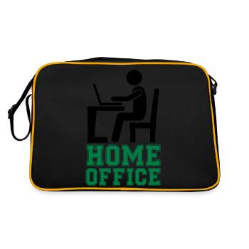 computer work home office - Retro Bag - black/gold - Back