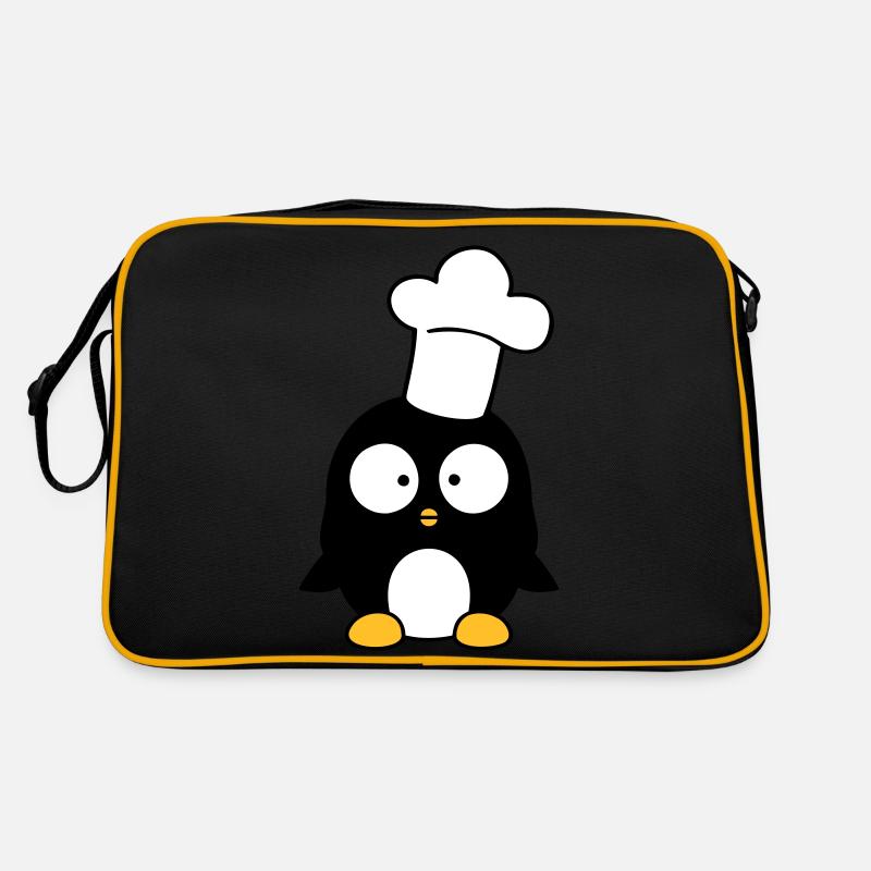 Penguin Kitchen Chef Hat Cuisine Sac Retro