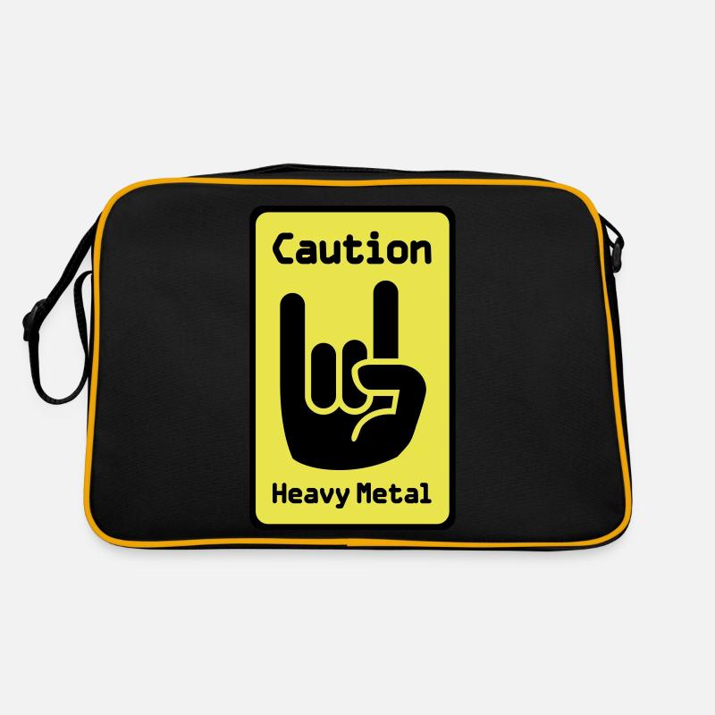 Caution: Heavy Metal Retro Tasche